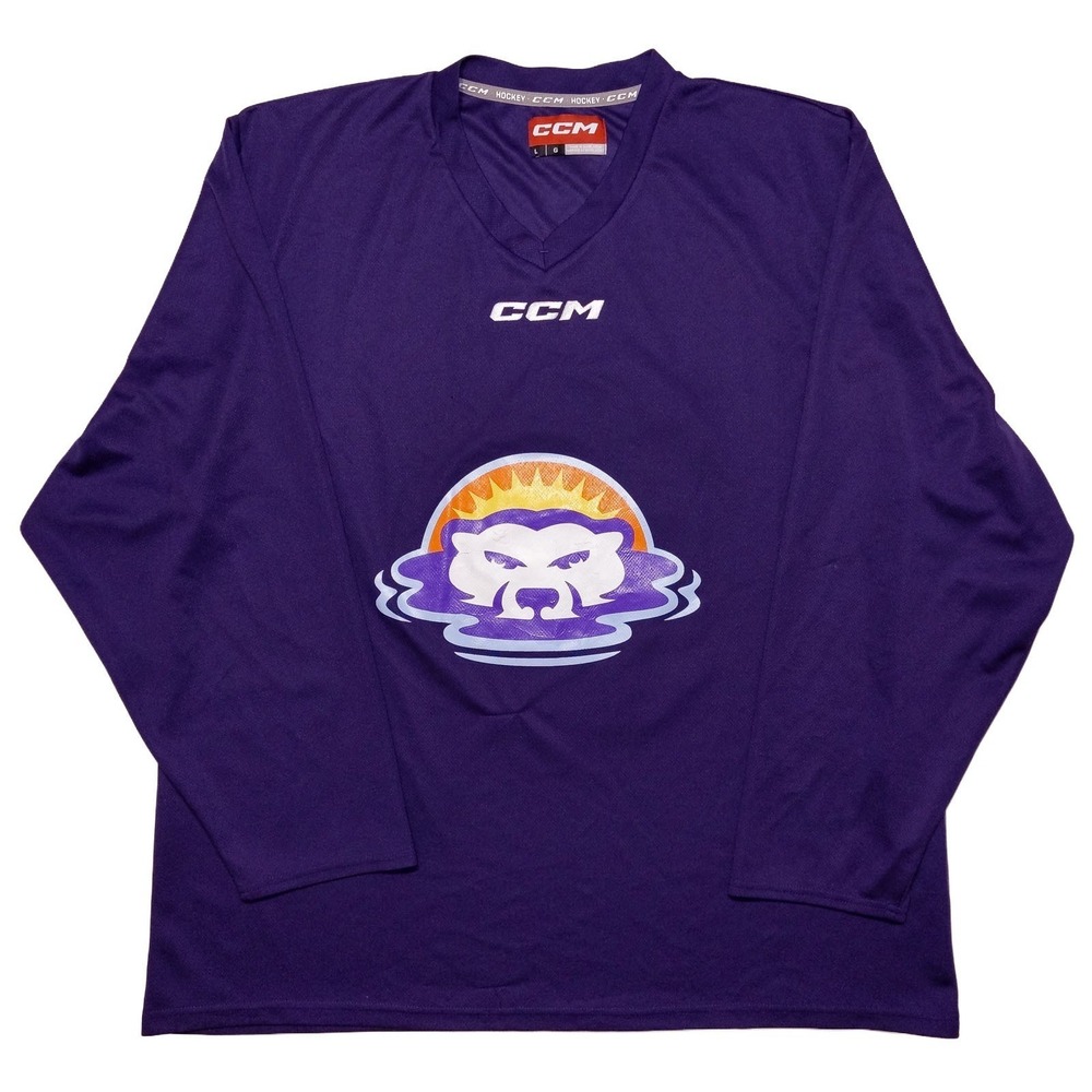 CCM Orlando Solar Bears Hockey Practice Jersey Purple Large L